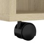 Armario con ruedas madera contrachapada roble Sonoma 60x53x72cm de vidaXL, Taquillas y armarios de almacenamiento - Ref: Foro...