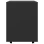 Armario con ruedas madera contrachapada negro 60x53x72 cm de vidaXL, Taquillas y armarios de almacenamiento - Ref: Foro24-808...