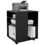 Armario con ruedas madera contrachapada negro 60x53x72 cm de vidaXL, Taquillas y armarios de almacenamiento - Ref: Foro24-808...