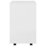 Armario con ruedas madera contrachapada blanco 46x36x59 cm de vidaXL, Taquillas y armarios de almacenamiento - Ref: Foro24-80...