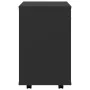 Armario con ruedas madera contrachapada negro 46x36x59 cm de vidaXL, Taquillas y armarios de almacenamiento - Ref: Foro24-808...
