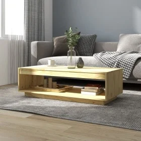 Mesa de centro de madera maciza de pino 110x50x33,5 cm de vidaXL, Mesas de centro - Ref: Foro24-808508, Precio: 50,17 €, Desc...