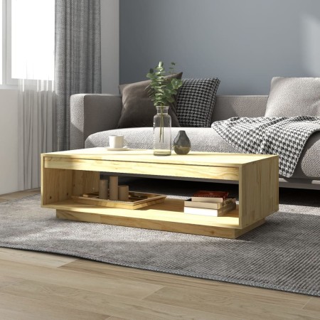 Mesa de centro de madera maciza de pino 110x50x33,5 cm de vidaXL, Mesas de centro - Ref: Foro24-808508, Precio: 50,61 €, Desc...