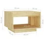 Mesa de centro de madera maciza de pino 50x50x33,5 cm de vidaXL, Mesas de centro - Ref: Foro24-808503, Precio: 28,71 €, Descu...