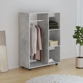 Engineered wood gray concrete wardrobe 80x40x110 cm by vidaXL, Wardrobes - Ref: Foro24-808517, Price: 75,66 €, Discount: %
