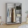 Armario de madera de ingeniería gris hormigón 80x40x110 cm de vidaXL, Armarios roperos - Ref: Foro24-808517, Precio: 75,66 €,...