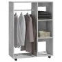 Armario de madera de ingeniería gris hormigón 80x40x110 cm de vidaXL, Armarios roperos - Ref: Foro24-808517, Precio: 75,66 €,...