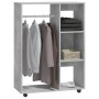 Armario de madera de ingeniería gris hormigón 80x40x110 cm de vidaXL, Armarios roperos - Ref: Foro24-808517, Precio: 76,87 €,...