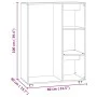 Armario madera de ingeniería color roble Sonoma 80x40x110 cm de vidaXL, Armarios roperos - Ref: Foro24-808516, Precio: 74,14 ...