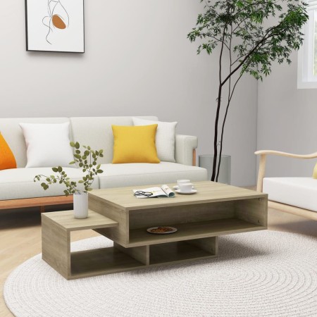 Mesa de centro madera contrachapada roble Sonoma 105x55x32 cm de vidaXL, Mesas de centro - Ref: Foro24-808525, Precio: 66,38 ...