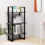 Estante de almacenaje madera contrachapada gris 60x30x105 cm en Librerías y estanterías | Comprar online en Foru.es