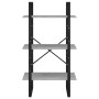 Estante de almacenaje contrachapada gris hormigón 60x30x105 cm en Librerías y estanterías | Comprar online en Foru.es