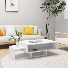 Mesa de centro madera contrachapada blanco 105x55x32 cm de vidaXL, Mesas de centro - Ref: Foro24-808522, Precio: 68,45 €, Des...