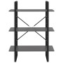 Estantería madera contrachapada gris 80x30x105 cm en Librerías y estanterías | Comprar online en Foru.es