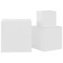 Mesas auxiliares 3 uds madera de ingeniería blanco de vidaXL, Mesas auxiliares - Ref: Foro24-808585, Precio: 74,91 €, Descuen...
