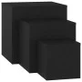 Mesitas auxiliares 3 uds madera contrachapada negro de vidaXL, Mesas auxiliares - Ref: Foro24-808586, Precio: 72,91 €, Descue...