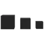 Side tables 3 units black plywood by vidaXL, Side tables - Ref: Foro24-808586, Price: 72,91 €, Discount: %