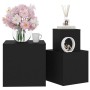 Mesitas auxiliares 3 uds madera contrachapada negro de vidaXL, Mesas auxiliares - Ref: Foro24-808586, Precio: 74,06 €, Descue...
