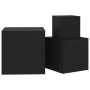 Mesitas auxiliares 3 uds madera contrachapada negro de vidaXL, Mesas auxiliares - Ref: Foro24-808586, Precio: 72,91 €, Descue...