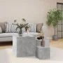 Side tables 3 pieces concrete gray chipboard by vidaXL, Side tables - Ref: Foro24-808589, Price: 57,64 €, Discount: %