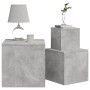 Mesas auxiliares 3 piezas aglomerado gris hormigón de vidaXL, Mesas auxiliares - Ref: Foro24-808589, Precio: 58,29 €, Descuen...