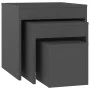 Stackable tables 3 pieces gray plywood by vidaXL, Side tables - Ref: Foro24-808596, Price: 44,17 €, Discount: %