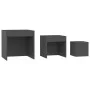 Stackable tables 3 pieces gray plywood by vidaXL, Side tables - Ref: Foro24-808596, Price: 44,17 €, Discount: %