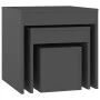 Stackable tables 3 pieces gray plywood by vidaXL, Side tables - Ref: Foro24-808596, Price: 44,17 €, Discount: %