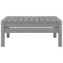 Conjunto de muebles de jardín 3 piezas madera maciza pino gris en Conjuntos de jardín | Comprar online en Foru.es