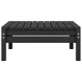 Conjunto de muebles de jardín 3 piezas madera maciza pino negro en Conjuntos de jardín | Comprar online en Foru.es