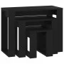 Mesas apilables 3 piezas madera contrachapada negro de vidaXL, Mesas auxiliares - Ref: Foro24-808604, Precio: 54,44 €, Descue...