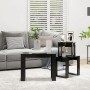Mesas apilables 3 piezas madera contrachapada negro de vidaXL, Mesas auxiliares - Ref: Foro24-808604, Precio: 57,39 €, Descue...