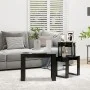 Mesas apilables 3 piezas madera contrachapada negro de vidaXL, Mesas auxiliares - Ref: Foro24-808604, Precio: 54,44 €, Descue...