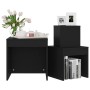 Mesas apilables 3 piezas madera contrachapada negro de vidaXL, Mesas auxiliares - Ref: Foro24-808595, Precio: 44,89 €, Descue...