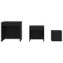 Mesas apilables 3 piezas madera contrachapada negro de vidaXL, Mesas auxiliares - Ref: Foro24-808595, Precio: 44,89 €, Descue...