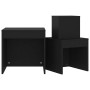 Mesas apilables 3 piezas madera contrachapada negro de vidaXL, Mesas auxiliares - Ref: Foro24-808595, Precio: 44,89 €, Descue...