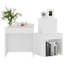 Mesas apilables 3 piezas madera contrachapada blanco de vidaXL, Mesas auxiliares - Ref: Foro24-808594, Precio: 59,17 €, Descu...