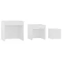 Stackable tables 3 pieces white plywood by vidaXL, Side tables - Ref: Foro24-808594, Price: 55,41 €, Discount: %
