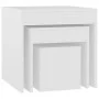 Stackable tables 3 pieces white plywood by vidaXL, Side tables - Ref: Foro24-808594, Price: 55,41 €, Discount: %