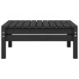 Conjunto de muebles de jardín 4 piezas madera maciza pino negro en Conjuntos de jardín | Comprar online en Foru.es