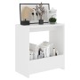 Mesa auxiliar de madera contrachapada blanco 50x26x50 cm en Mesas auxiliares | Comprar online en Foru.es