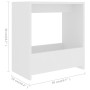 Mesa auxiliar de madera contrachapada blanco 50x26x50 cm en Mesas auxiliares | Comprar online en Foru.es