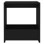 Mesa auxiliar de madera contrachapada negro 50x26x50 cm en Mesas auxiliares | Comprar online en Foru.es