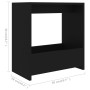 Mesa auxiliar de madera contrachapada negro 50x26x50 cm en Mesas auxiliares | Comprar online en Foru.es