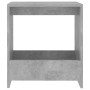 Mesa auxiliar de madera contrachapada gris hormigón 50x26x50 cm en Mesas auxiliares | Comprar online en Foru.es