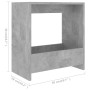 Mesa auxiliar de madera contrachapada gris hormigón 50x26x50 cm en Mesas auxiliares | Comprar online en Foru.es
