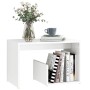 Mesa auxiliar de madera contrachapada blanco 59x36x38 cm en Mesas auxiliares | Comprar online en Foru.es