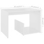 Mesa auxiliar de madera contrachapada blanco 59x36x38 cm en Mesas auxiliares | Comprar online en Foru.es