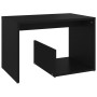 Mesa auxiliar de madera contrachapada negro 59x36x38 cm en Mesas auxiliares | Comprar online en Foru.es