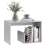 Mesa auxiliar de madera contrachapada gris hormigón 59x36x38 cm en Mesas auxiliares | Comprar online en Foru.es